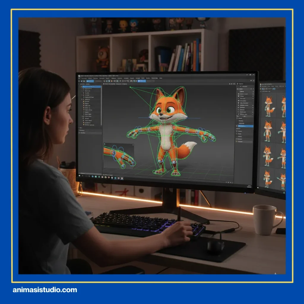 gambar kartun animasi 3D
