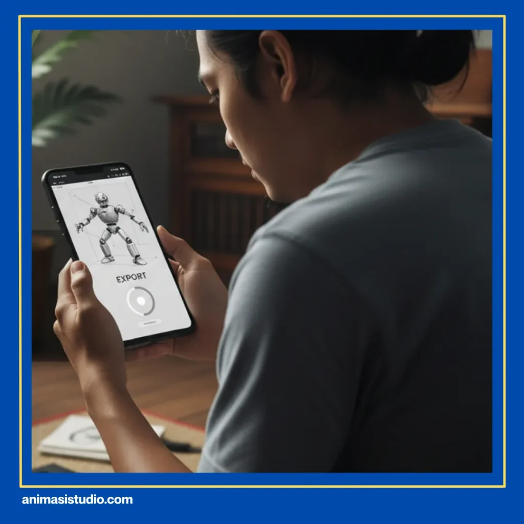 Gambar Animasi 3D Hitam Putih