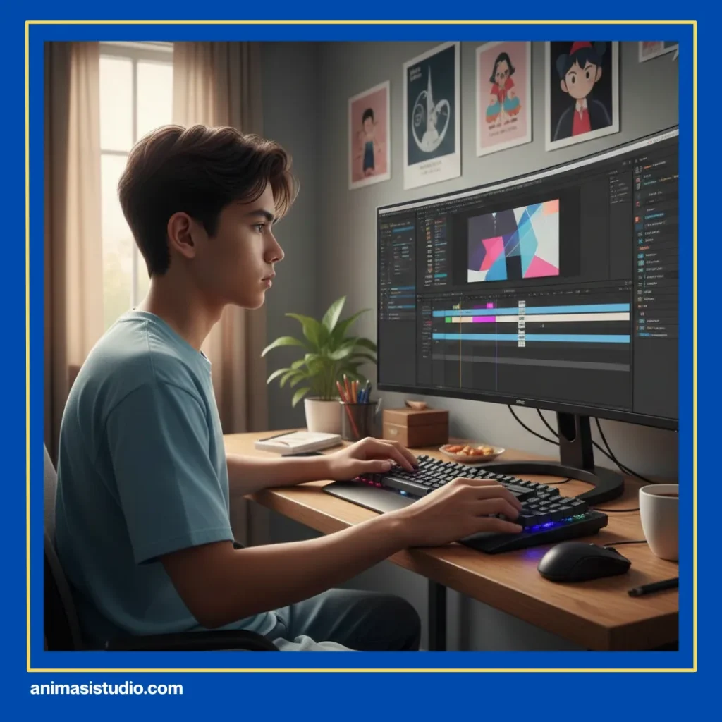 cara membuat video motion graphic