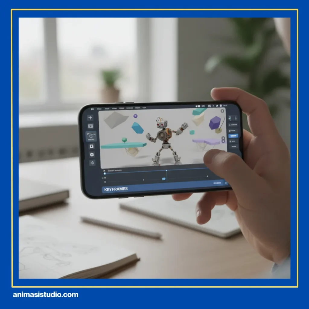 cara membuat animasi 3d di hp