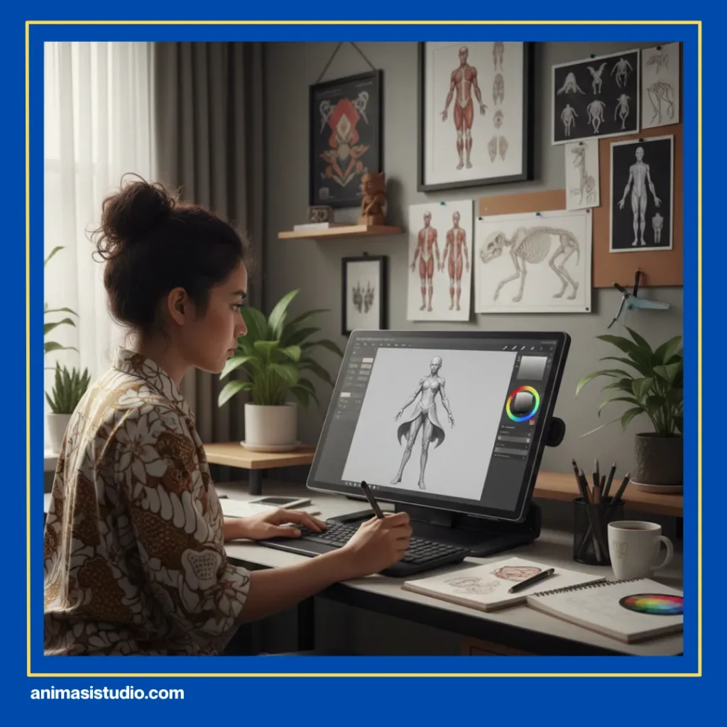 cara membuat karakter animasi