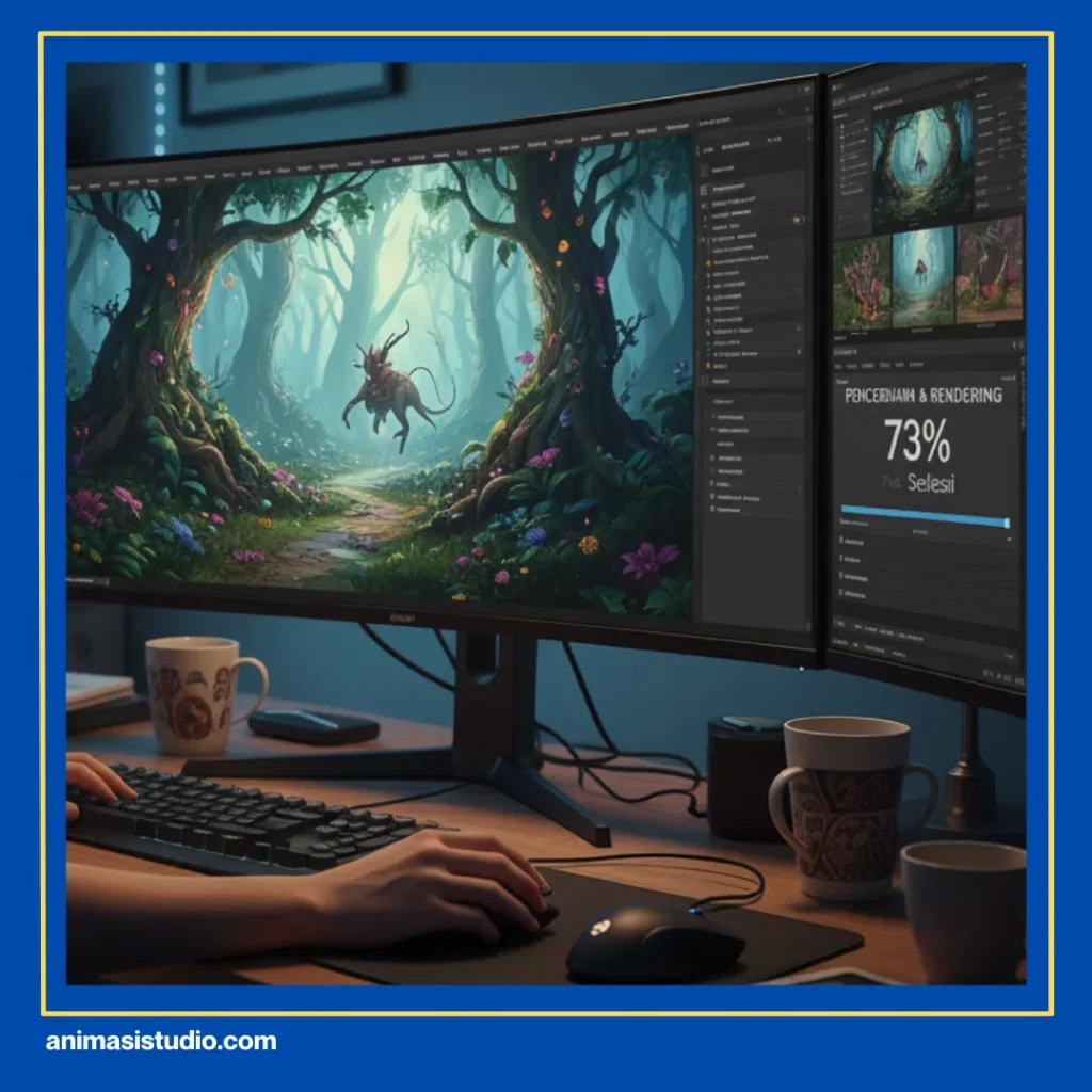 proses produksi animasi 3D