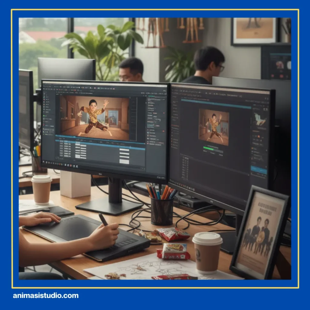 cara kerja animasi 2d