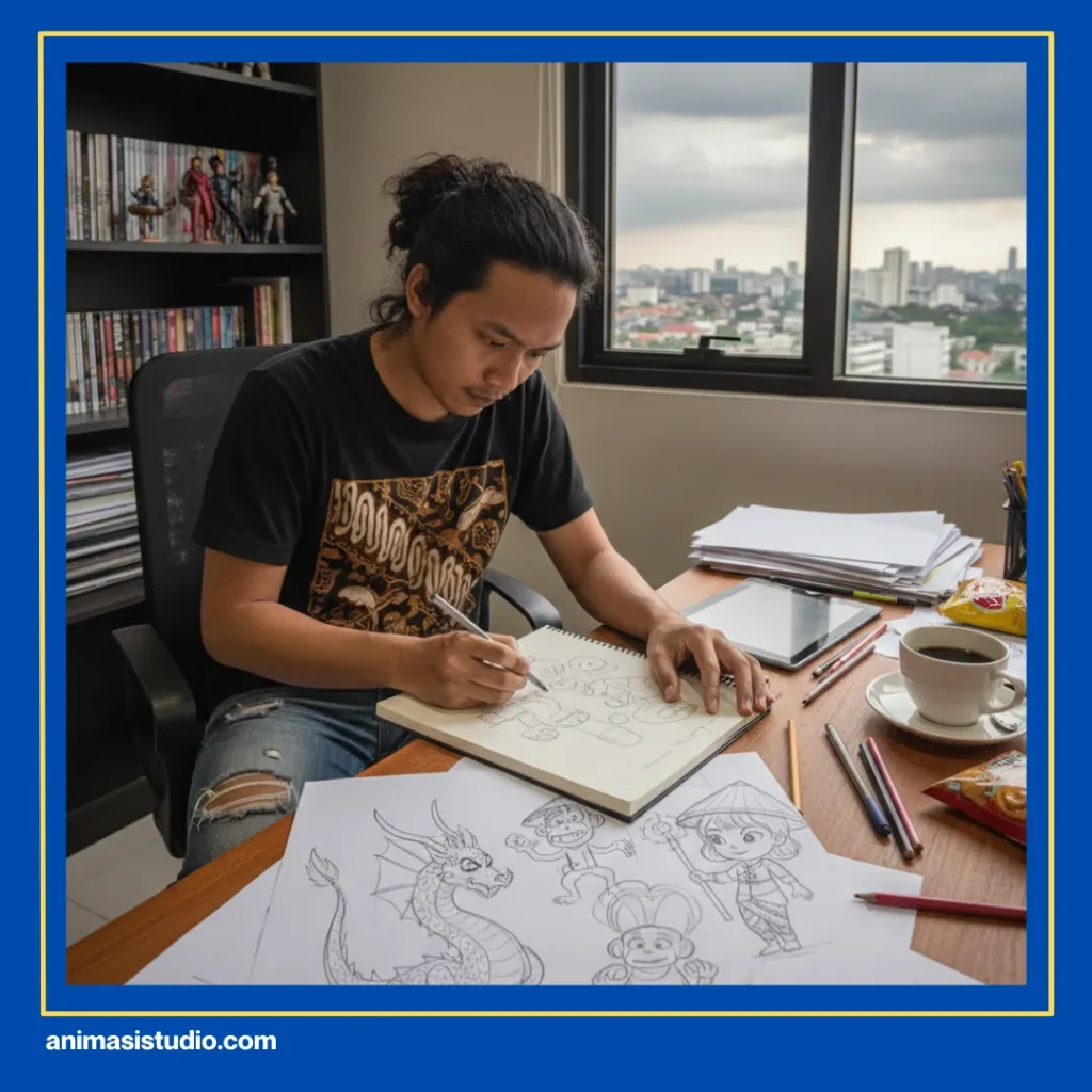 cara kerja animasi 2d