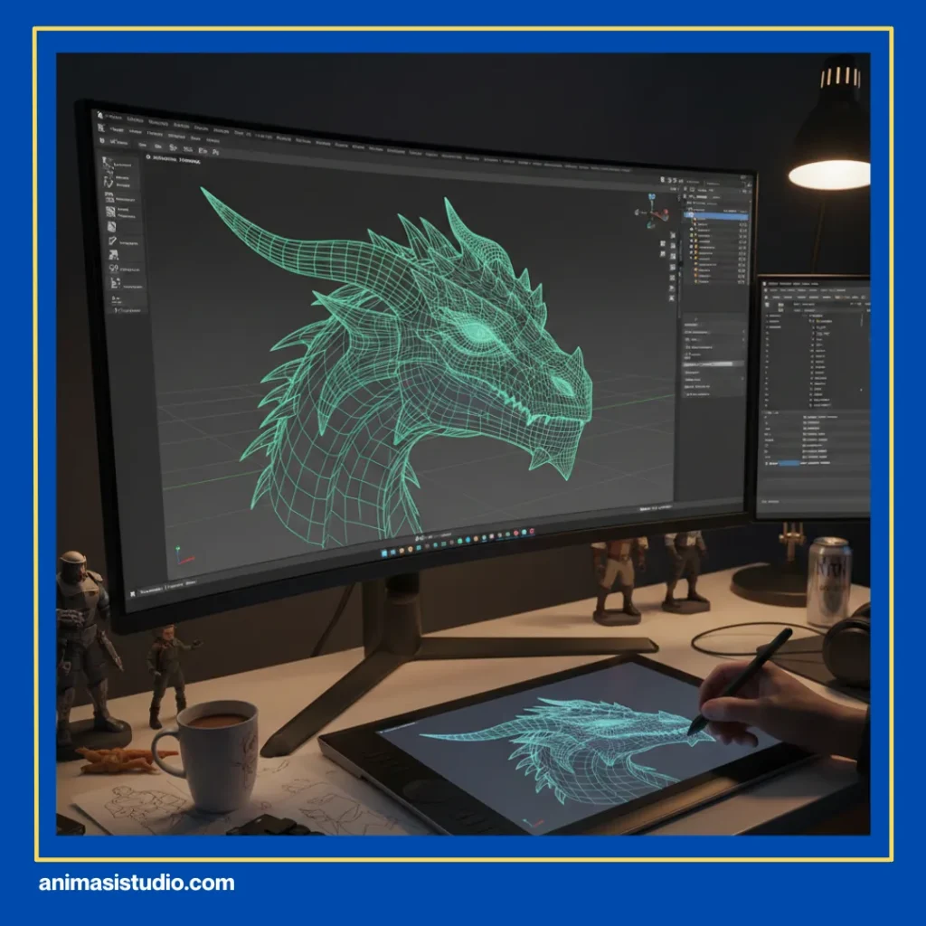 Bagaimana Proses Rendering Animasi 3D