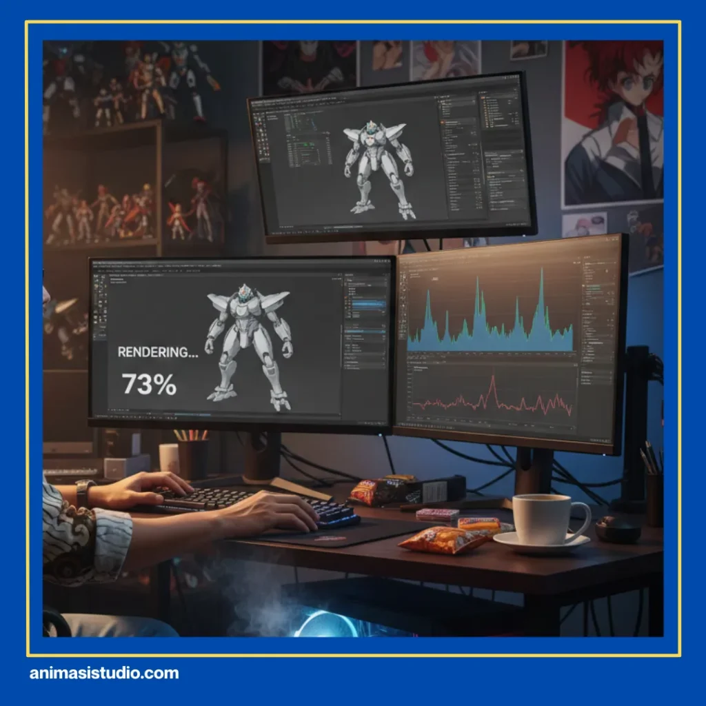 Bagaimana Proses Rendering Animasi 3D