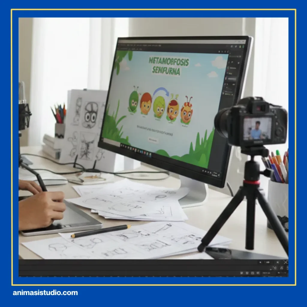 langkah-langkah membuat video explainer animasi