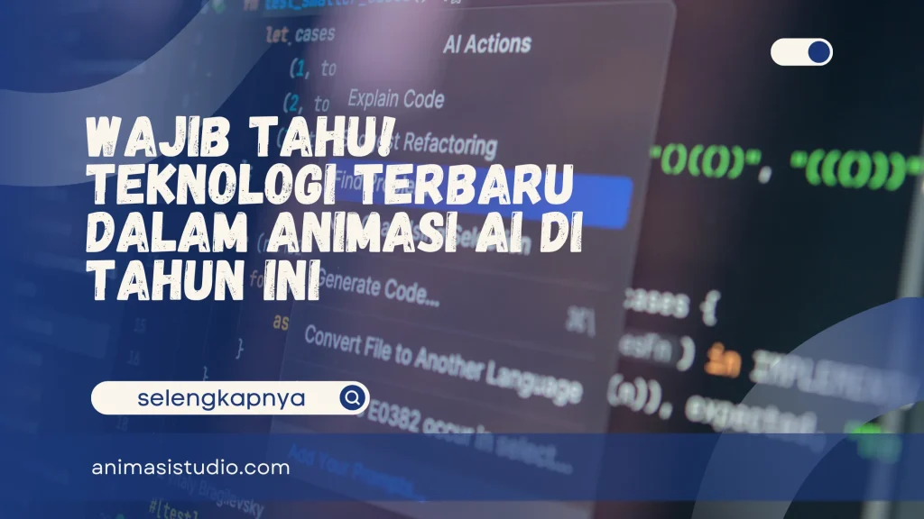 Teknologi terbaru dalam animasi AI