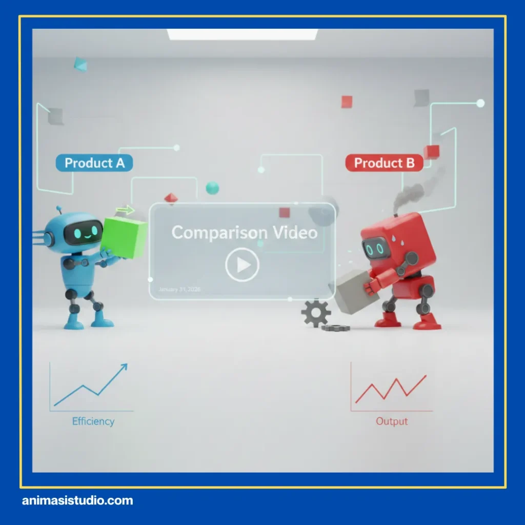 ide video explainer dengan animasi 3D