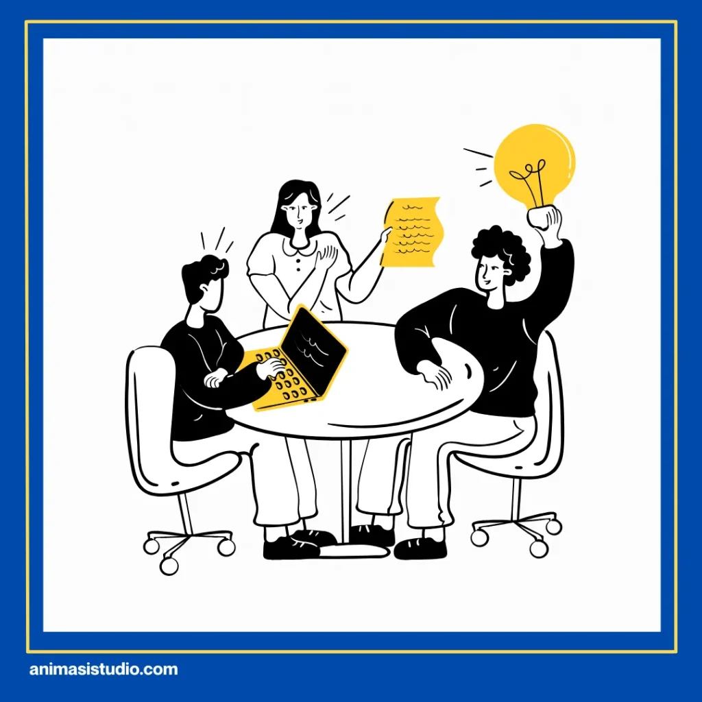 proses pembuatan video explainer di animasi studio