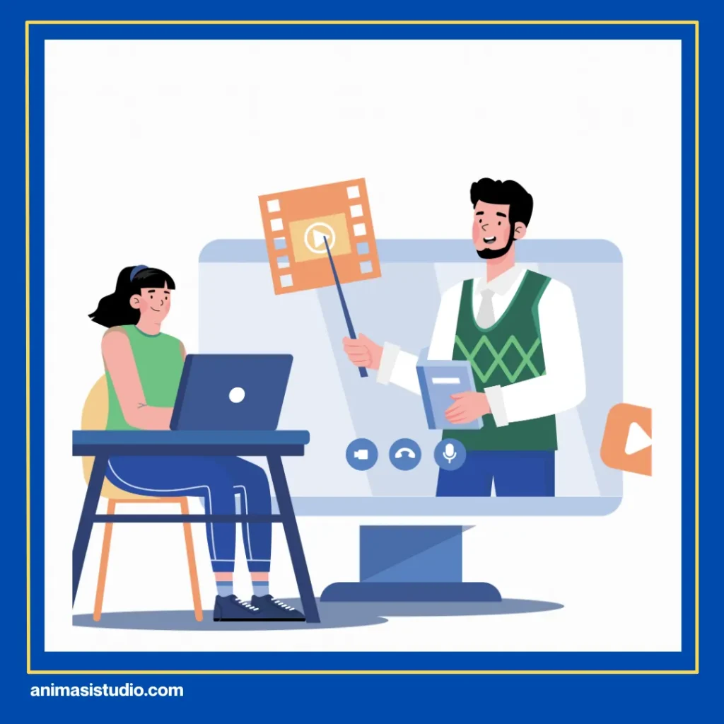 proses pembuatan video explainer di animasi studio