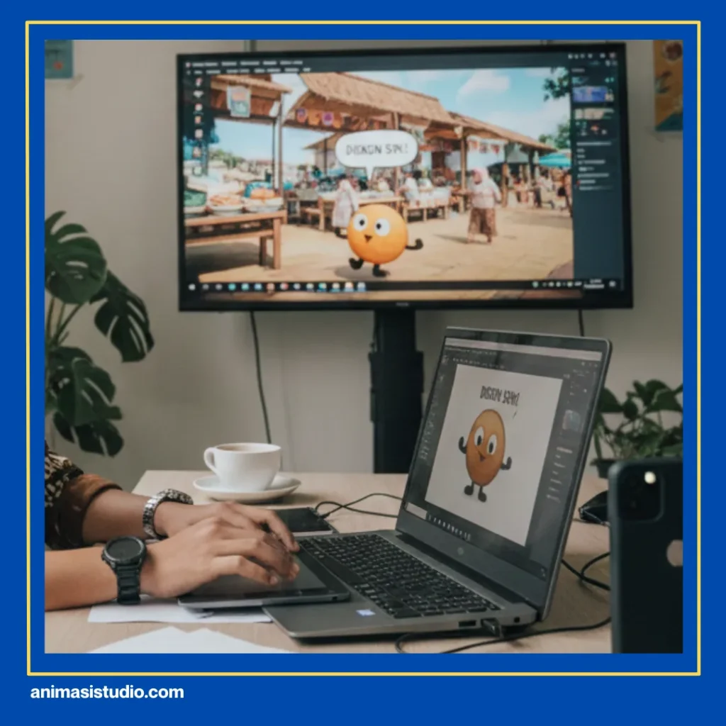 berapa lama pembuatan animasi di studio profesional