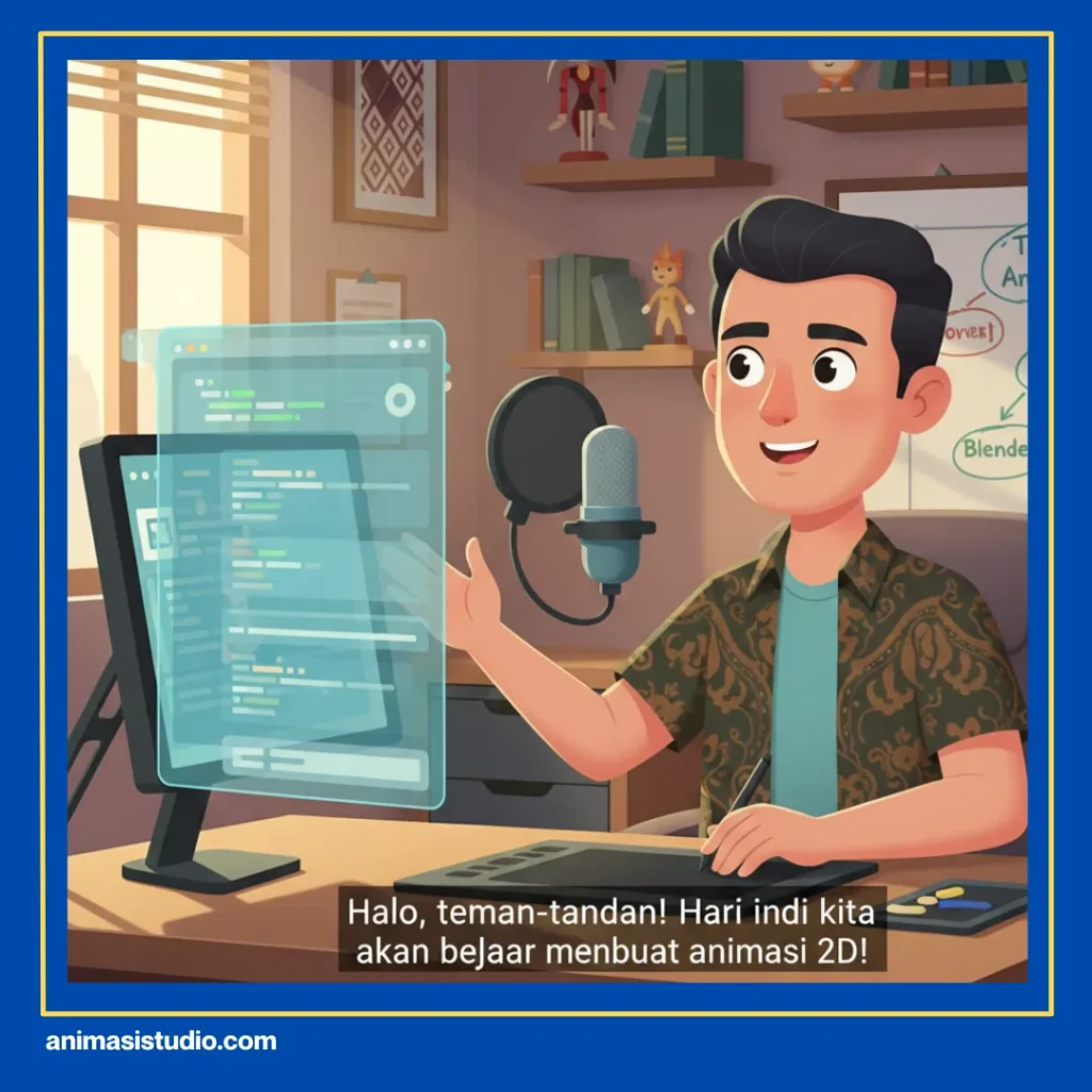 berapa lama pembuatan animasi di studio profesional