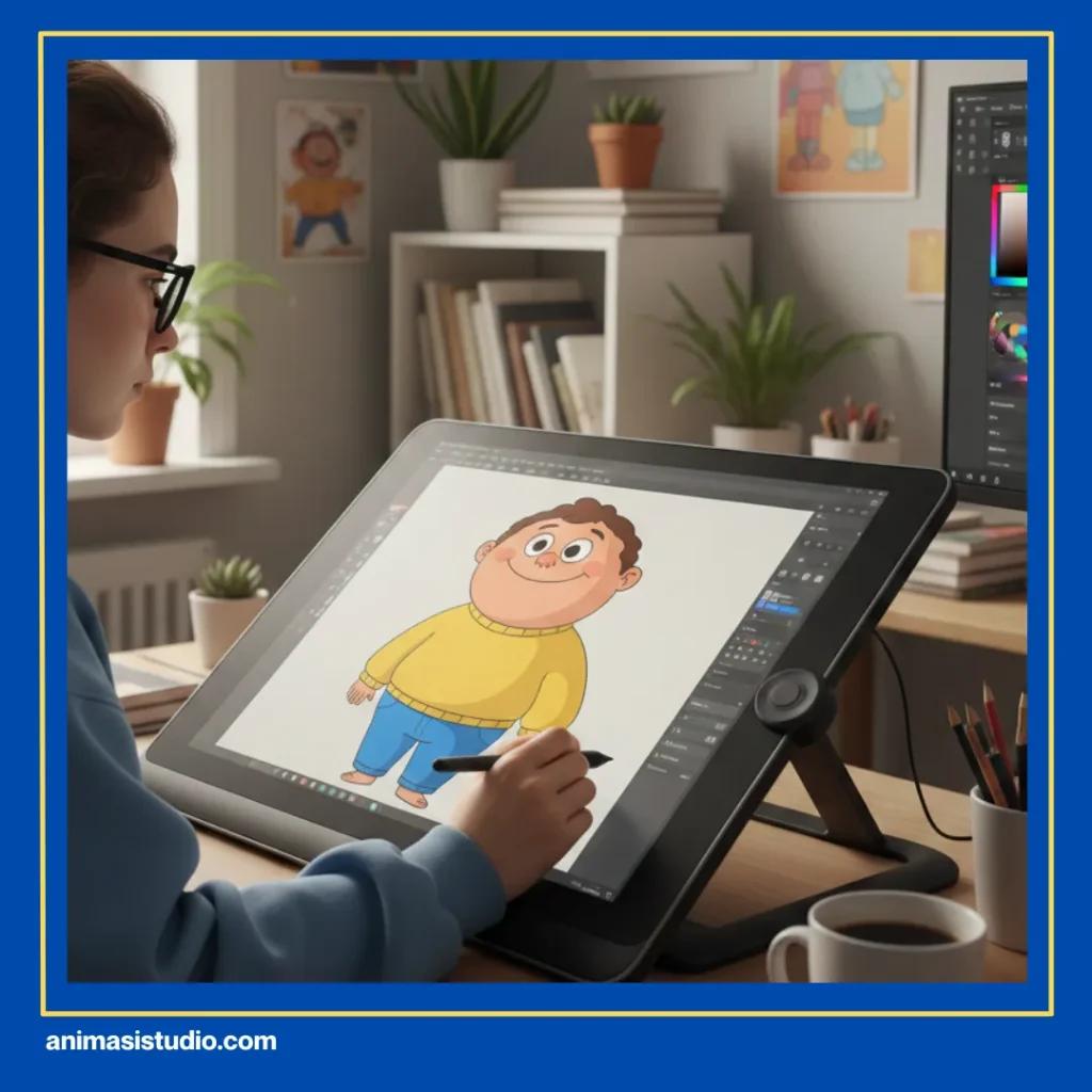 langkah-langkah membuat karakter animasi 2D