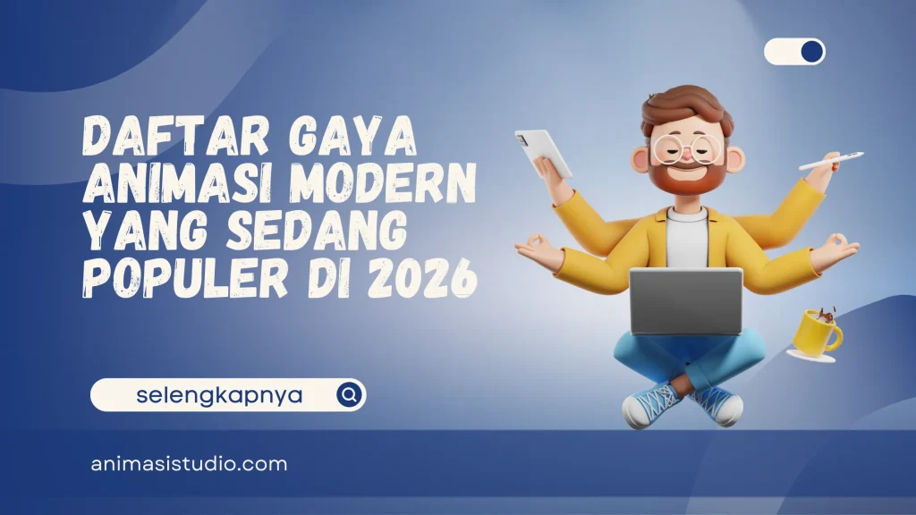 gaya animasi modern yang sedang populer