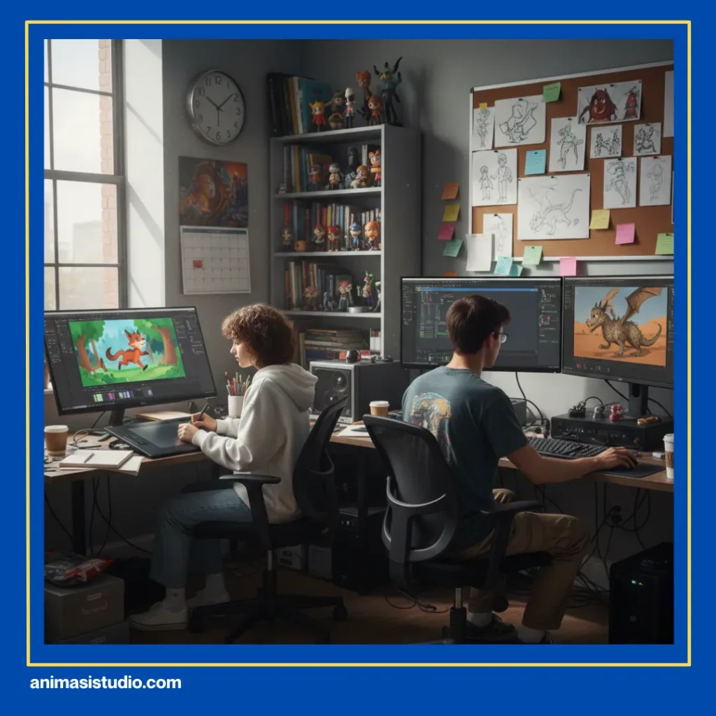 perbedaan desain karakter 2D dan 3D