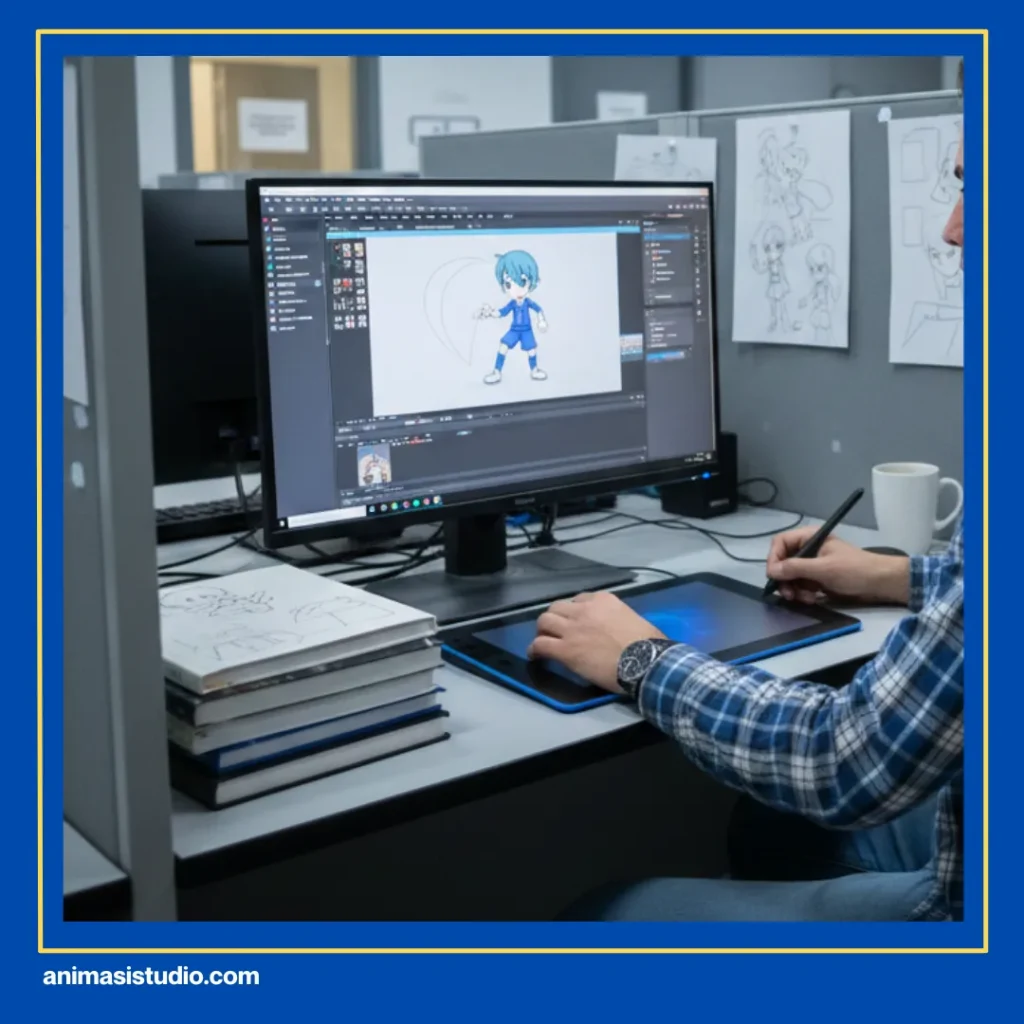 berapa lama proses produksi animasi 2d