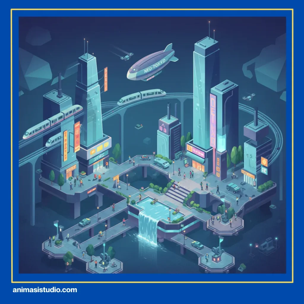 gaya animasi modern yang sedang populer